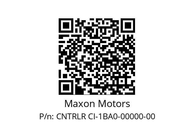   Maxon Motors CNTRLR CI-1BA0-00000-00