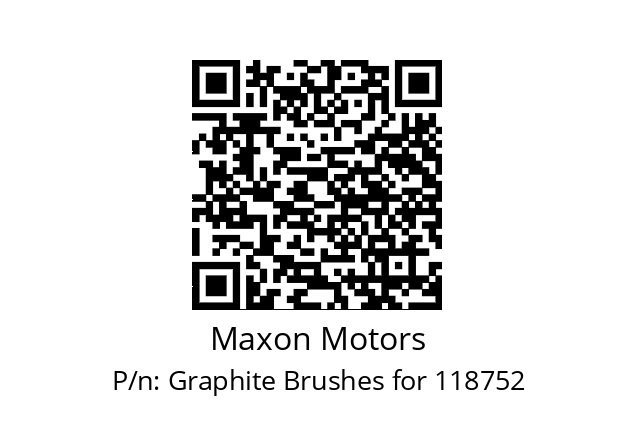   Maxon Motors Graphite Brushes for 118752