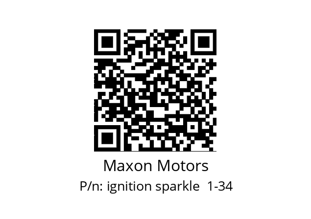   Maxon Motors ignition sparkle  1-34