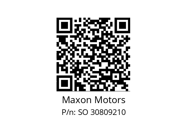   Maxon Motors SO 30809210