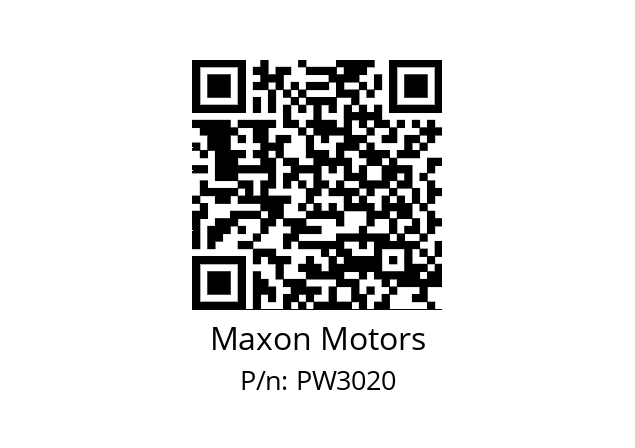   Maxon Motors PW3020