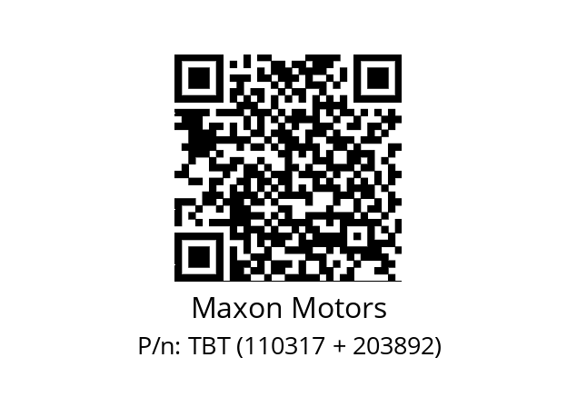   Maxon Motors TBT (110317 + 203892)