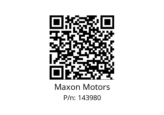   Maxon Motors 143980