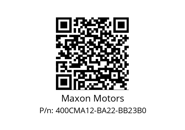   Maxon Motors 400CMA12-BA22-BB23B0