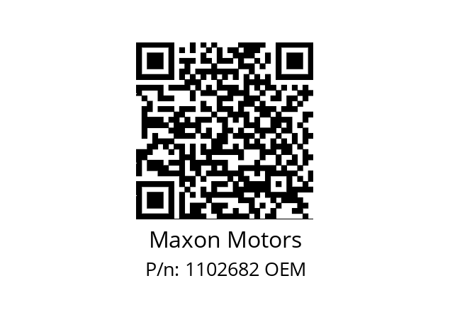   Maxon Motors 1102682 OEM