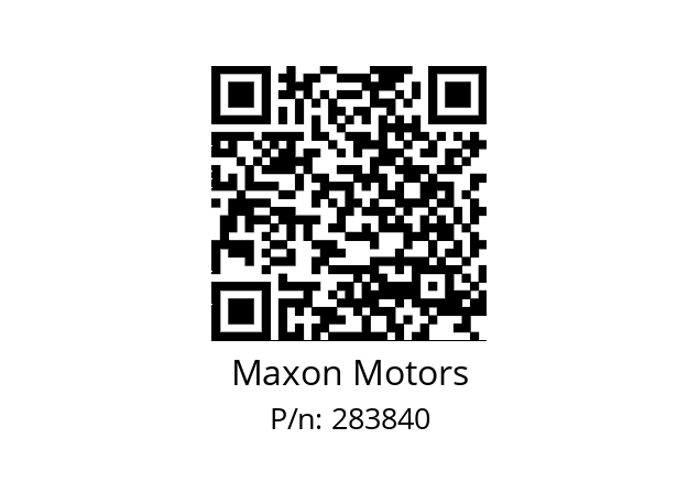   Maxon Motors 283840