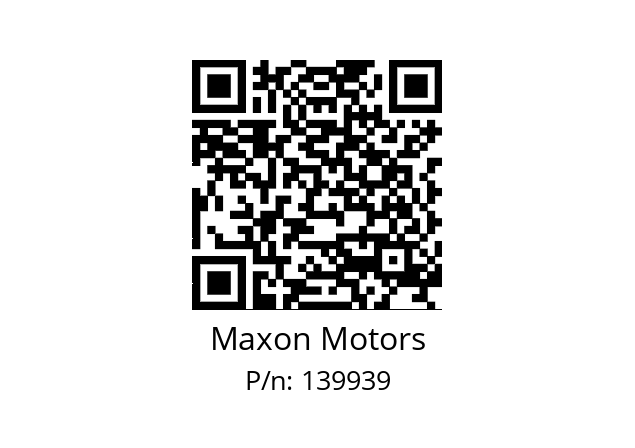   Maxon Motors 139939