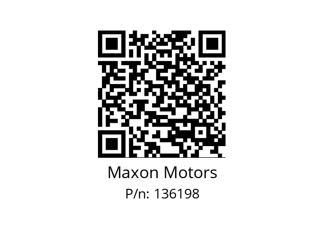   Maxon Motors 136198