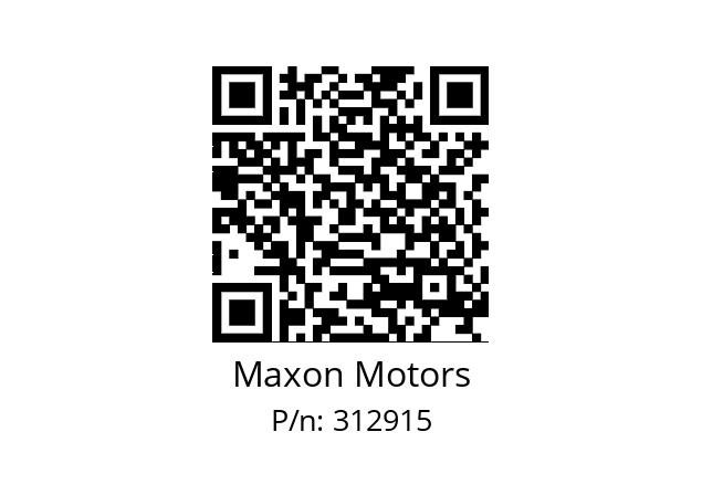   Maxon Motors 312915