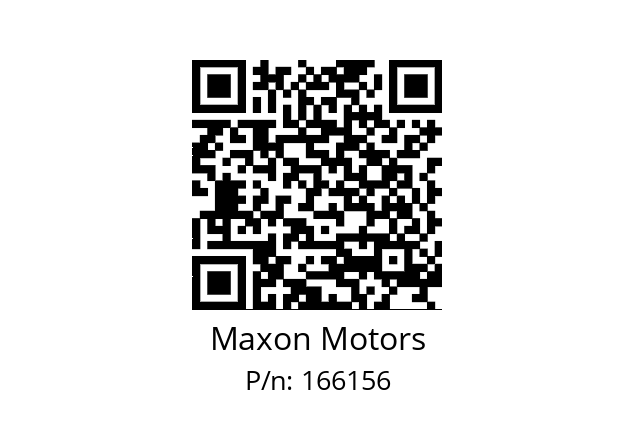   Maxon Motors 166156