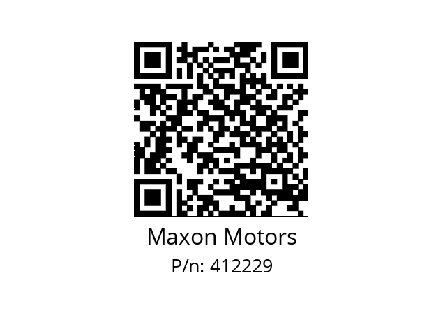   Maxon Motors 412229