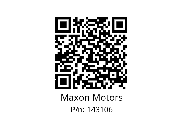   Maxon Motors 143106