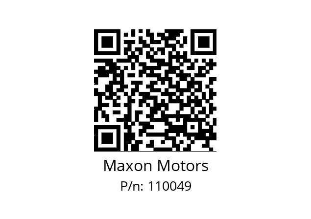   Maxon Motors 110049