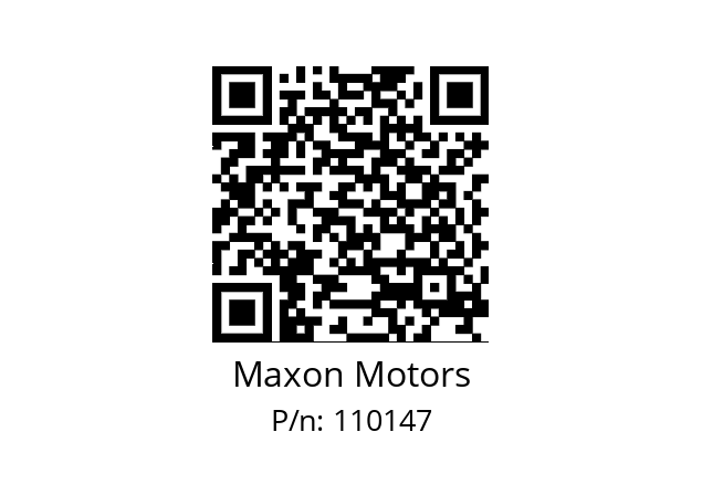   Maxon Motors 110147