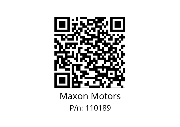   Maxon Motors 110189