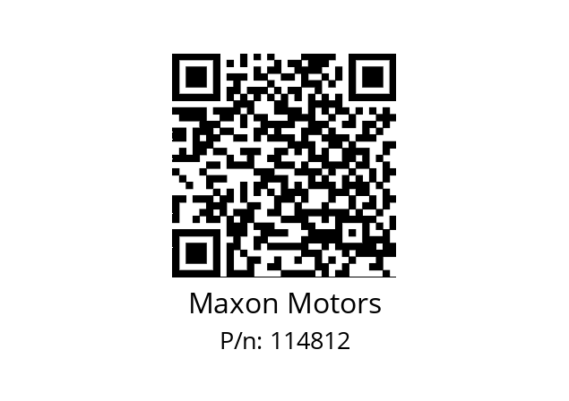   Maxon Motors 114812