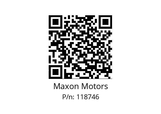   Maxon Motors 118746