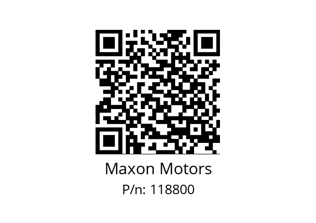   Maxon Motors 118800