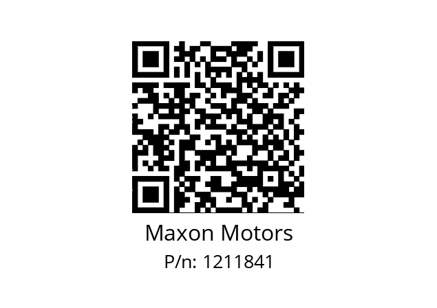   Maxon Motors 1211841