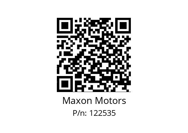   Maxon Motors 122535