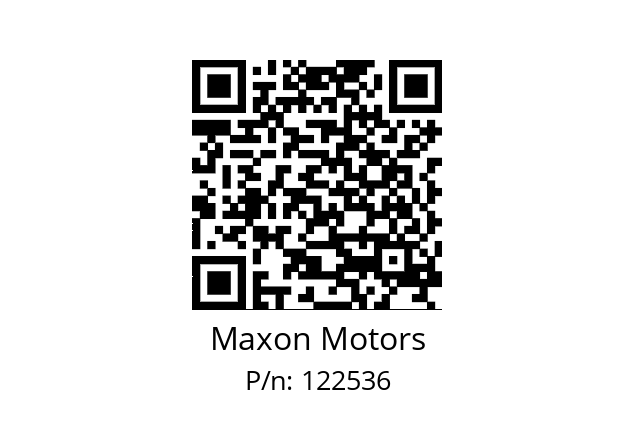   Maxon Motors 122536