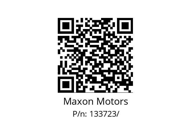   Maxon Motors 133723/