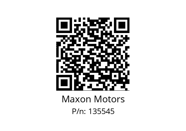   Maxon Motors 135545