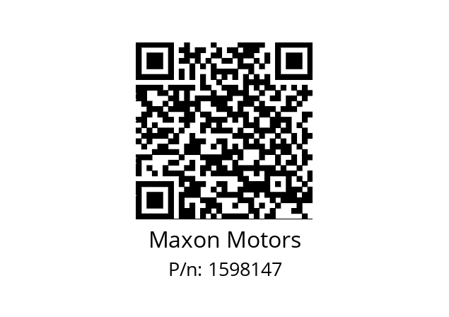   Maxon Motors 1598147