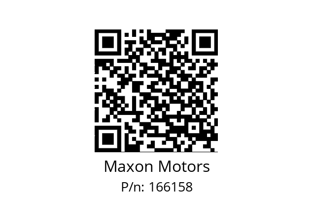   Maxon Motors 166158