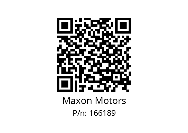   Maxon Motors 166189