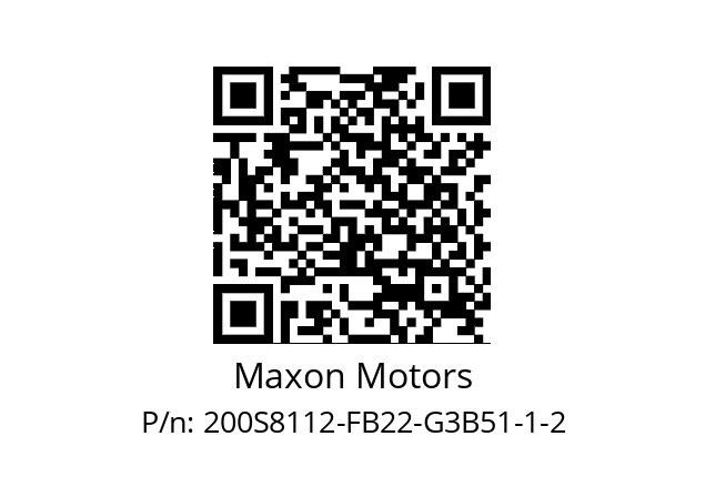   Maxon Motors 200S8112-FB22-G3B51-1-2