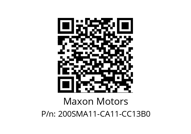   Maxon Motors 200SMA11-CA11-CC13B0