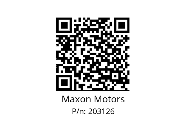   Maxon Motors 203126