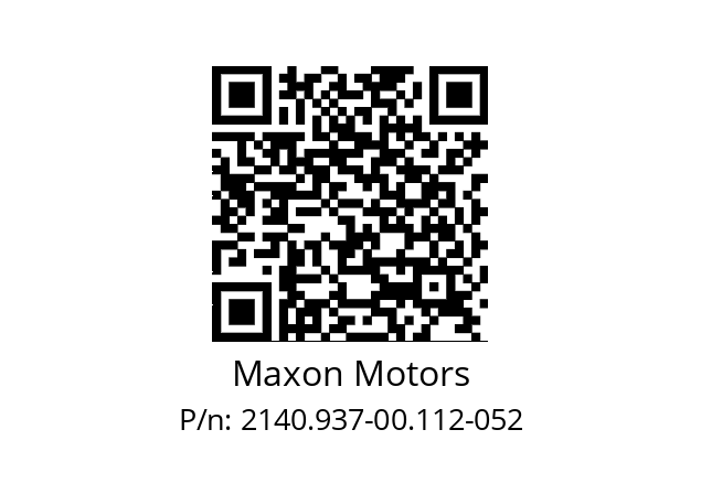   Maxon Motors 2140.937-00.112-052