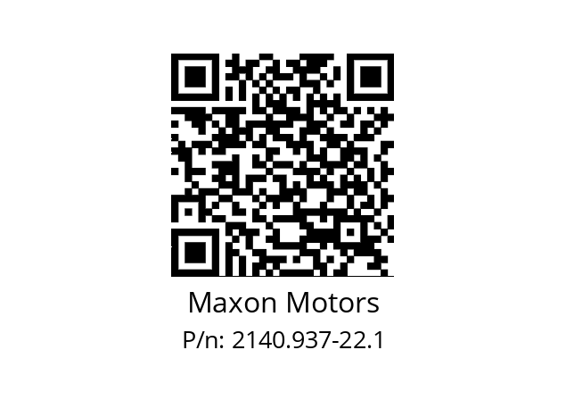   Maxon Motors 2140.937-22.1