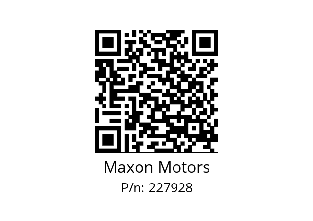   Maxon Motors 227928