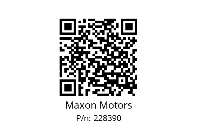   Maxon Motors 228390