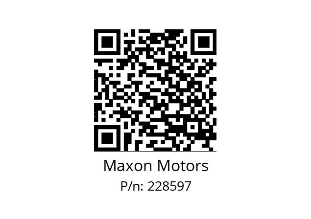   Maxon Motors 228597