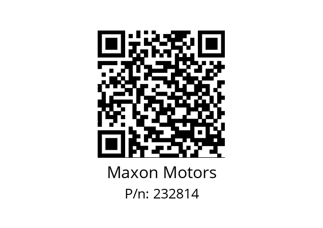   Maxon Motors 232814