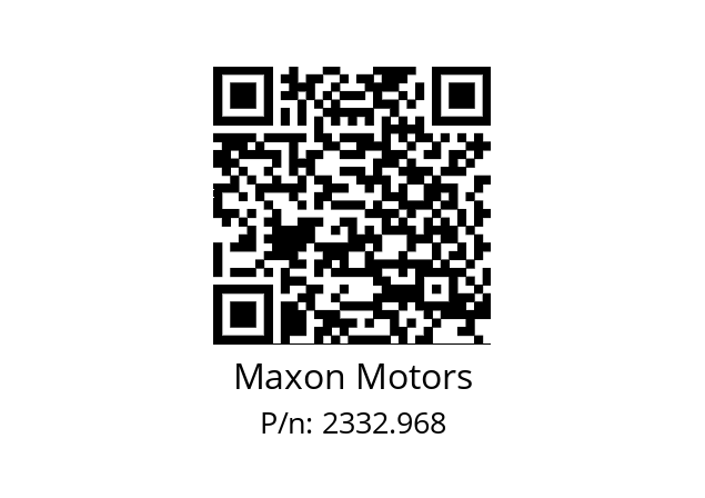   Maxon Motors 2332.968