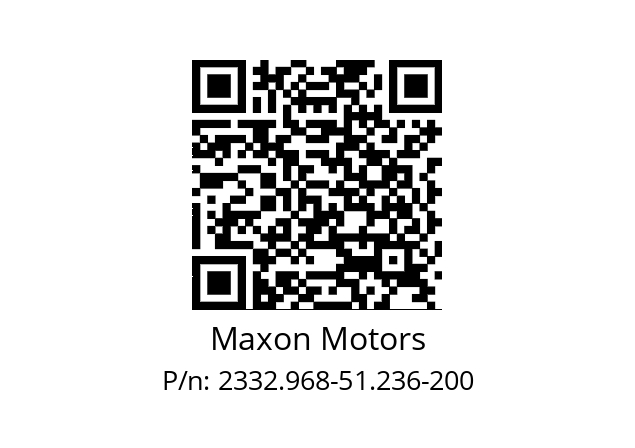   Maxon Motors 2332.968-51.236-200