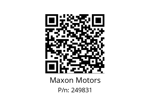   Maxon Motors 249831