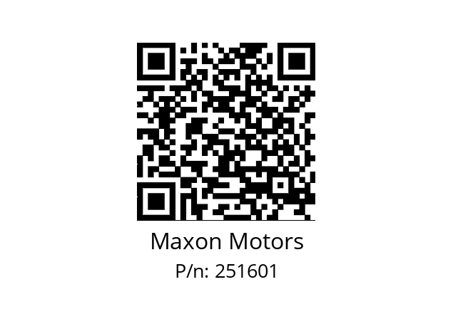   Maxon Motors 251601