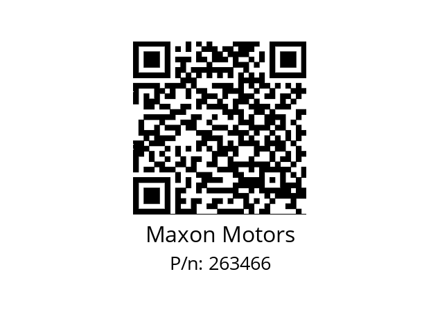   Maxon Motors 263466