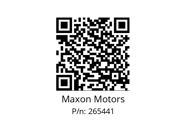   Maxon Motors 265441