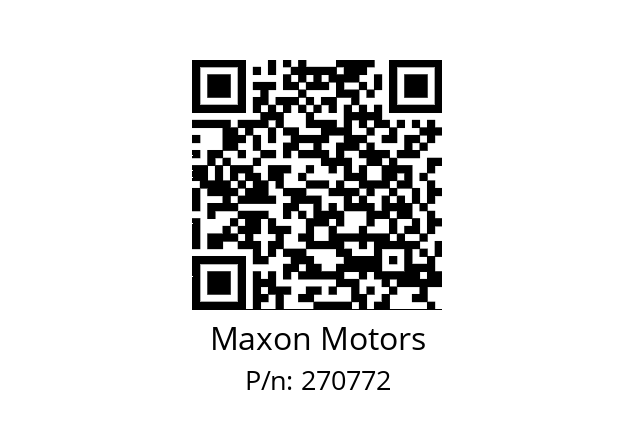   Maxon Motors 270772