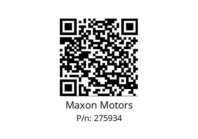   Maxon Motors 275934