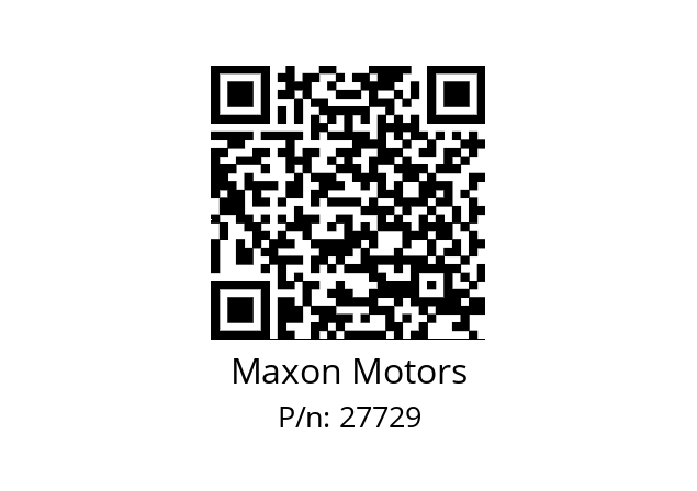   Maxon Motors 27729