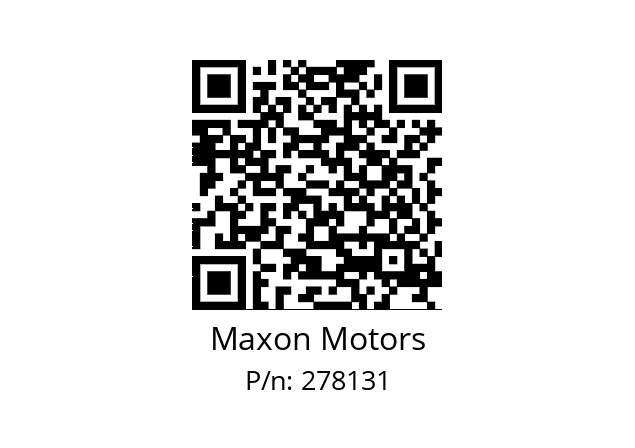   Maxon Motors 278131