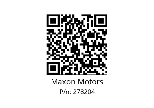   Maxon Motors 278204